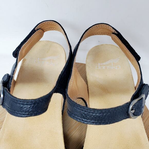 Dansko Tricia Sandals Womens 39 Wedge Comfort Ankle Strap Shoes - Picture 5 of 13